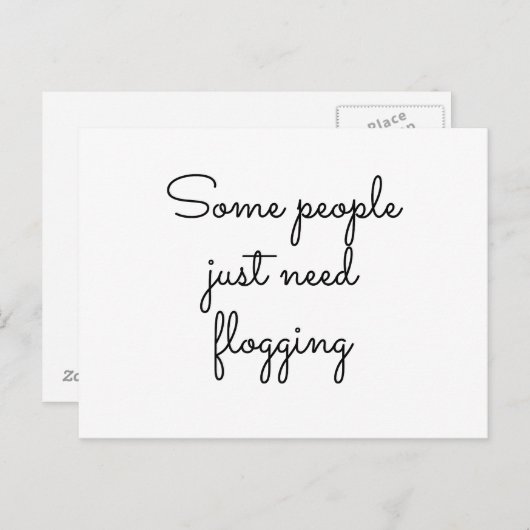 中には痛い目を見ないとダメな人もいる ポストカード (正面/裏面)