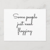 中には痛い目を見ないとダメな人もいる ポストカード (正面)