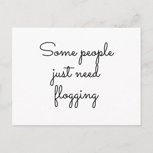 中には痛い目を見ないとダメな人もいる ポストカード (正面)