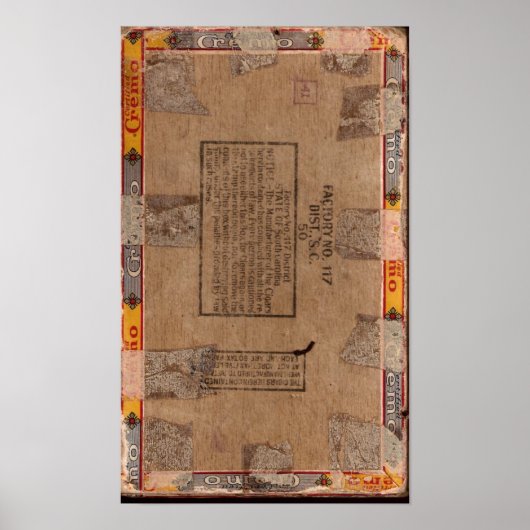 中にシガーボックス ポスター (正面)