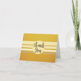 中にマスタードストライプ黄空白の色 サンキューカード