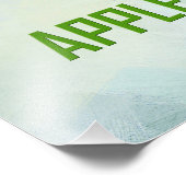 中にリンゴ フォトプリント            (角)