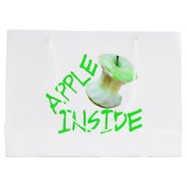 中にリンゴ ラージペーパーバッグ (裏面)