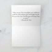 中にレオナルドの引用文を乗せた カード (内部)