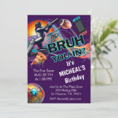 中に入った？スポーツボーイ誕生日パーティー 招待状 (スタンド正面)