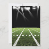 中に入った?BBQフットボールゲームタイムキッズ誕生日 招待状 (裏面)