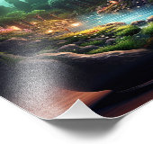 中に森の風景が入った瓶の中の森の瓶 フォトプリント            (角)