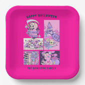 中に死んだがまだ可愛いハロウィーン ペーパープレート (正面)