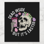 中に死んだがイースタースカルのコーヒー卵 ワインラベル (シングルラベル)