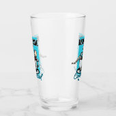 中に死んでいるがカフェイン入りコーヒー愛のスケルトン タンブラーグラス (右)