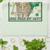 中に死んでいるが幸運なSt patricks キッチンタオル (折り畳み)