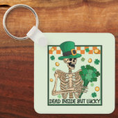 中に死んでいるが幸運なSt patricks キーホルダー (正面)