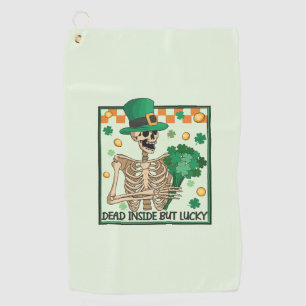 中に死んでいるが幸運なSt patricks ゴルフタオル