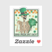 中に死んでいるが幸運なSt patricks シール (シート)