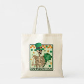 中に死んでいるが幸運なSt patricks トートバッグ (裏面)