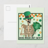 中に死んでいるが幸運なSt patricks ポストカード (正面/裏面)
