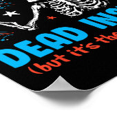 中に死んでいるが、7月の4番目のスケルトンIndepe ポスター (角)