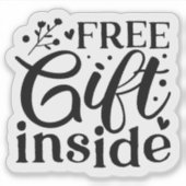 中に無料ギフト シール (正面)