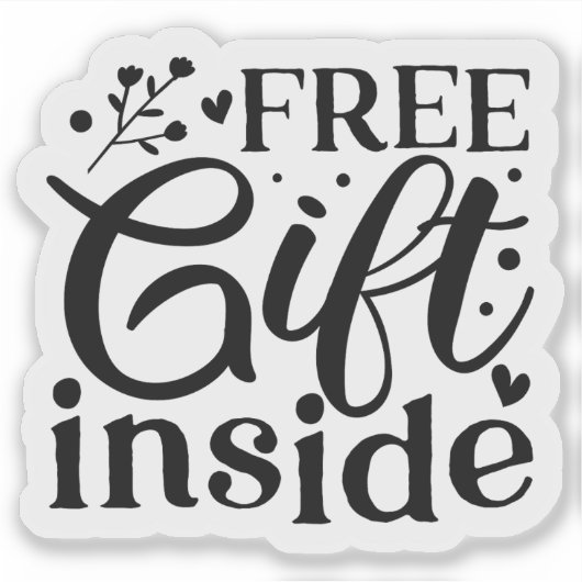 中に無料ギフト シール (正面)