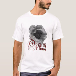 中に白黒のケシアヘン Tシャツ
