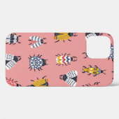 中に虫や甲虫が入った継ぎ目のない子どもの柄 Case-Mate iPhoneケース (裏面 (横))
