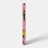 中に虫や甲虫が入った継ぎ目のない子どもの柄 iPhoneケース (左側面)