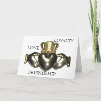 中のことわざを用いるCladdagh シーズンカード