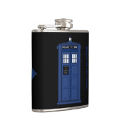 中のオタクのフラスコでより大きい青い警察箱 フラスク (右)