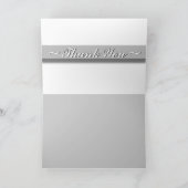 中のタンポポの時計写真空白のの中 サンキューカード (内部)