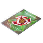 中のチューリップの祈りの言葉ジャーナル ノートブック (左側)