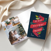 中の写真が付いているお祝いの知らせ|の休日カード シーズンカード