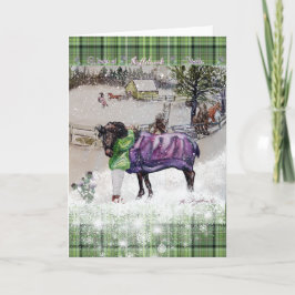 中の小川で冬を過空白のごす 招待状