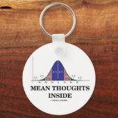 中の平均思考(統計ユーモア) キーホルダー (正面)