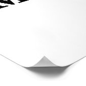 中の平均思考（統計ユーモア） ポスター (角)