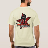 中の戦闘機 Tシャツ (裏面)