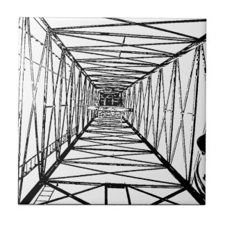 中の油の掘削装置のスケッチ タイル