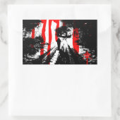 中の獣 長方形シール (バッグ)