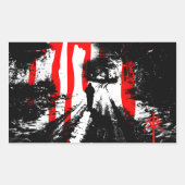 中の獣 長方形シール (正面)