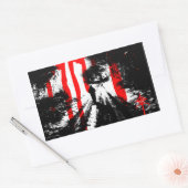 中の獣 長方形シール (封筒)