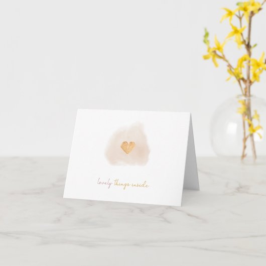 中の素敵なもの – グリーティングカード (黄色い花)