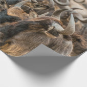 ～中の茶色の動物の浅焦点写真  ラッピングペーパー (角)