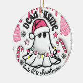 「中は死んだけれど、クリスマスの飾り付けだ」 セラミックオーナメント (左)