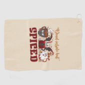 中は死んでいるがスパイス ゴルフタオル (横)