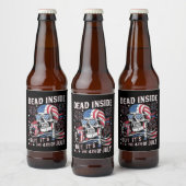 中は死んでいるが7月スケルトンの4番目 ビールラベル (ボトル)