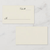 中アイボリーエスコート座席表 プレイスカード (正面/裏面)