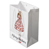 中クリスマス抱き枕 ミディアムペーパーバッグ (正面アングル)