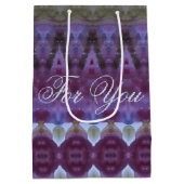 中サイズの任意の大事な行事デザイナ抱き枕 ミディアムペーパーバッグ (裏面)