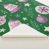 中シェルパブランケット – パープルクリスマスベル&S シェルパブランケット (3/4)