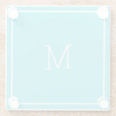 中ターコイズガラスコースター ガラスコースター (裏面)