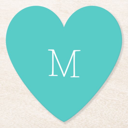 中ターコイズ ペーパーコースター (正面)